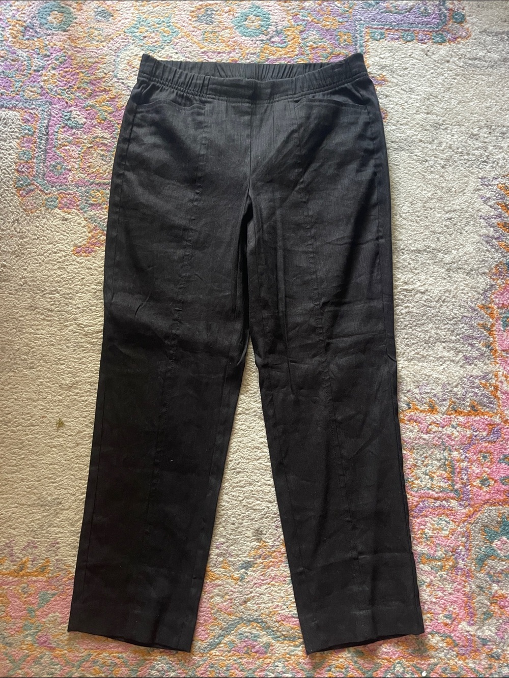 J Jill, flat front linen blend pants size extra small great condition